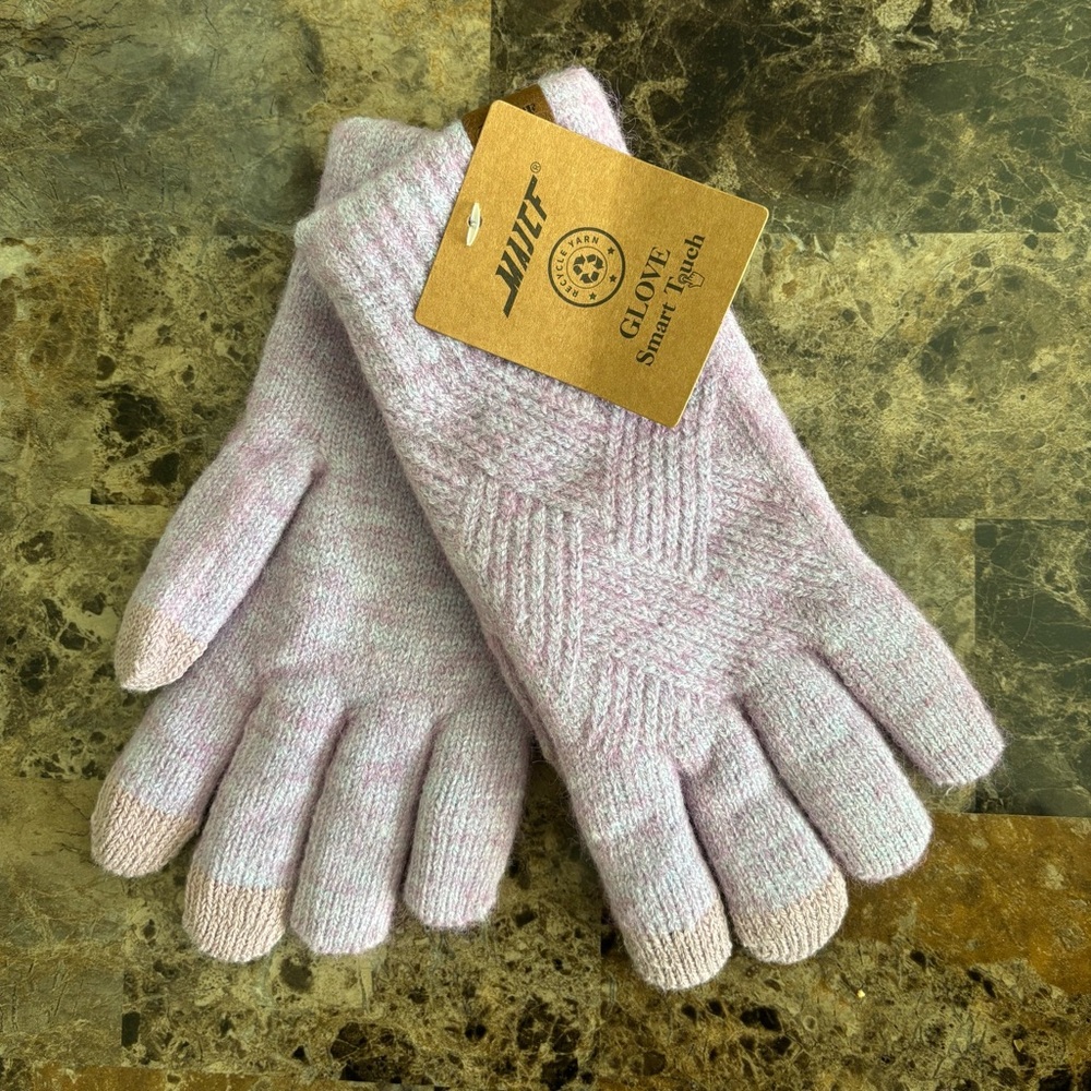Majcf Smart Touch Gloves Multicolor Blended Yarn OS Outerwear Accessory New
